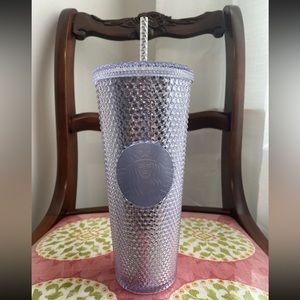 Starbucks 2019 Holiday Platinum Studded Tumbler Cold Cup Winter 24 Oz Venti